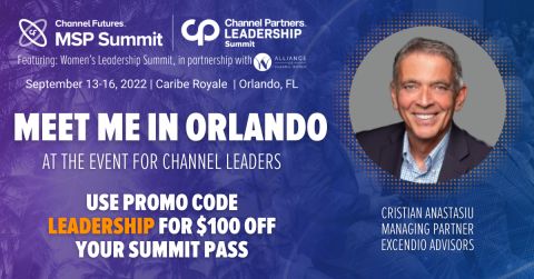 Cristian Anastasiu of Excendio is a panelist at the Channel Partners’ Summit