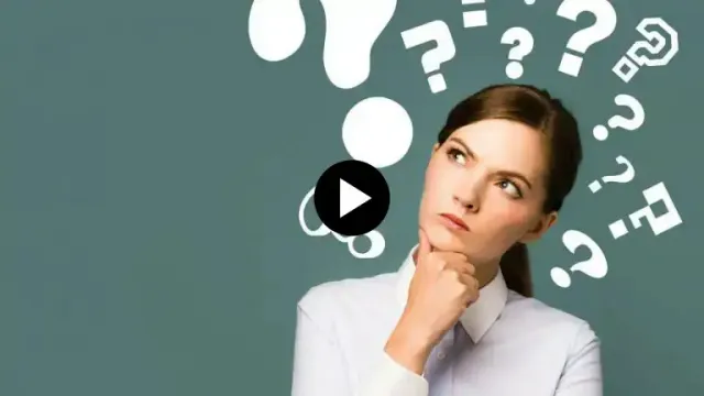 businesswoman questions thumb video