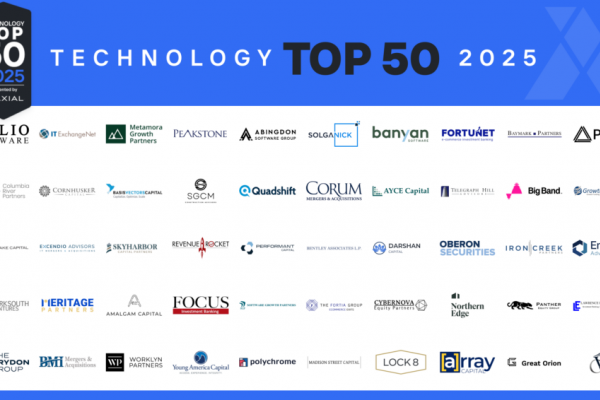 Axial The Top 50 Lower Middle Market Technology Investors & M&A Advisors 2025